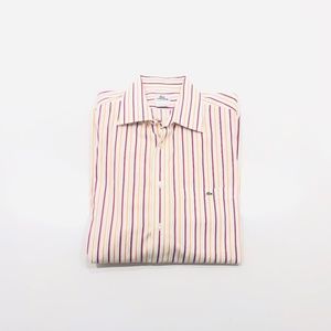 Lacoste Button Down Shirt Size Mens 46 Long Sleeve